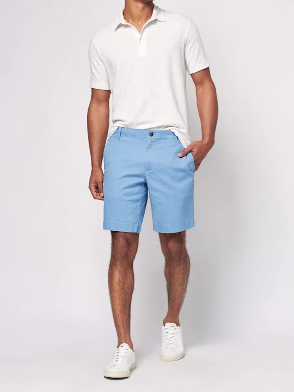 Faherty Men's Island Life Casual Chino Shorts in Seaside Blue NWOT